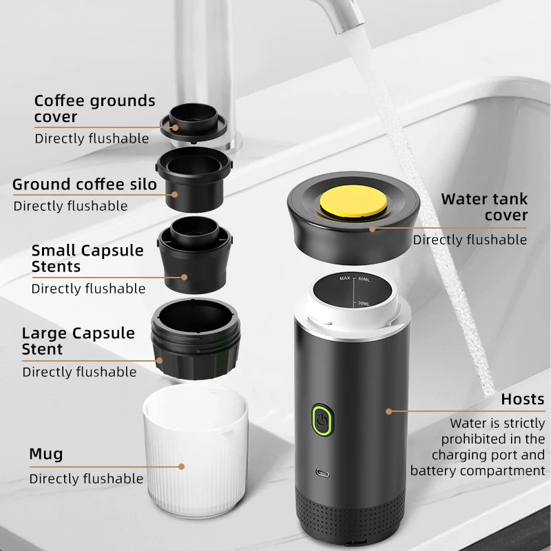 Cafetera Portátil Eléctrica Koffi 3 en 1
