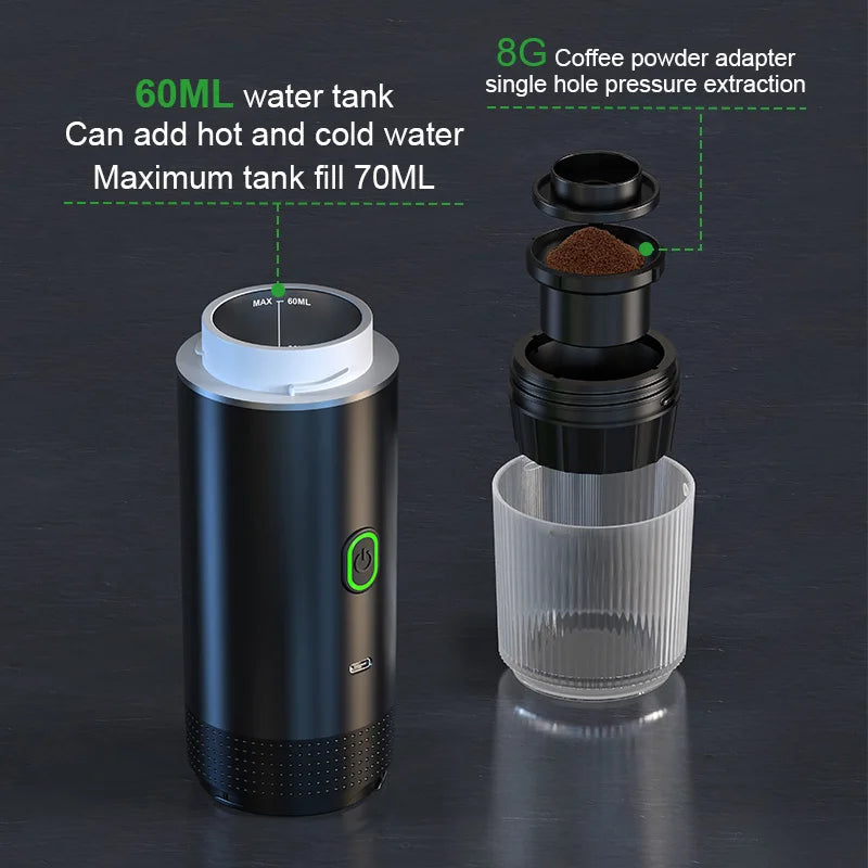 Cafetera Portátil Eléctrica Koffi 3 en 1