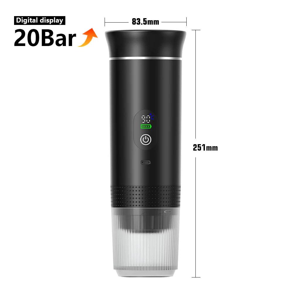 Cafetera Portátil Eléctrica Koffi 3 en 1