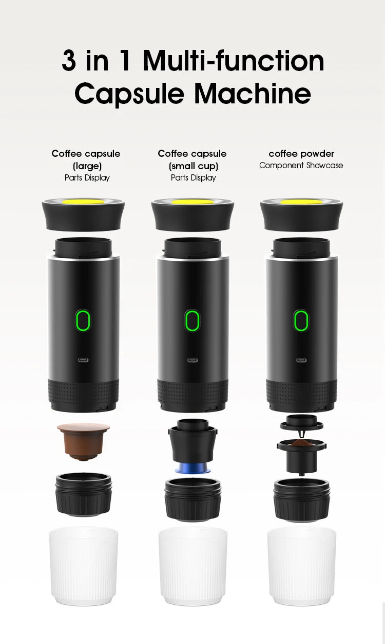 Cafetera Portátil Eléctrica Koffi 3 en 1